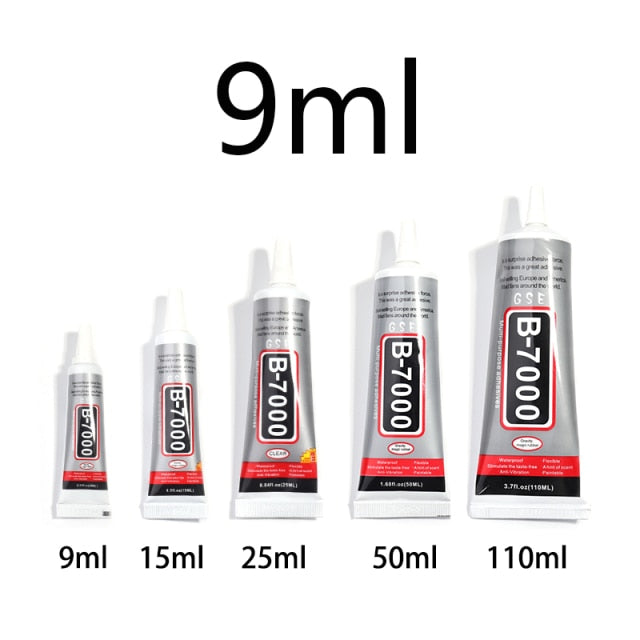 9 15 25 50ml B7000 Glue For Rhinestones Crystal Adhesive Jewelry Needles Epoxy Glass Glue Adhesive DIY Resin Jewelry Repair Glue