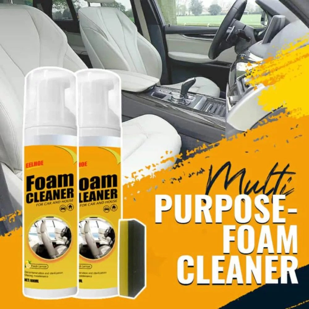 200/100ML Multi-Purpose Foam Cleaner Leather Clean Wash Automoive Car Interior Home Wash Maintenance Surfaces Spray Foam Cleaner