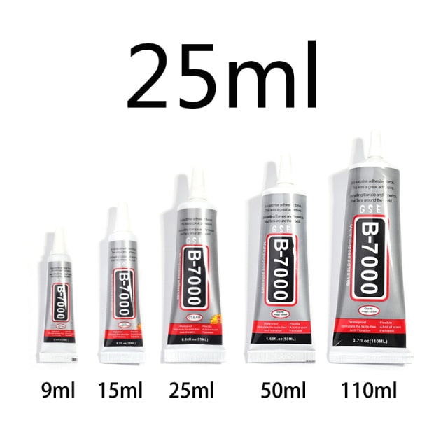 9 15 25 50ml B7000 Glue For Rhinestones Crystal Adhesive Jewelry Needles Epoxy Glass Glue Adhesive DIY Resin Jewelry Repair Glue