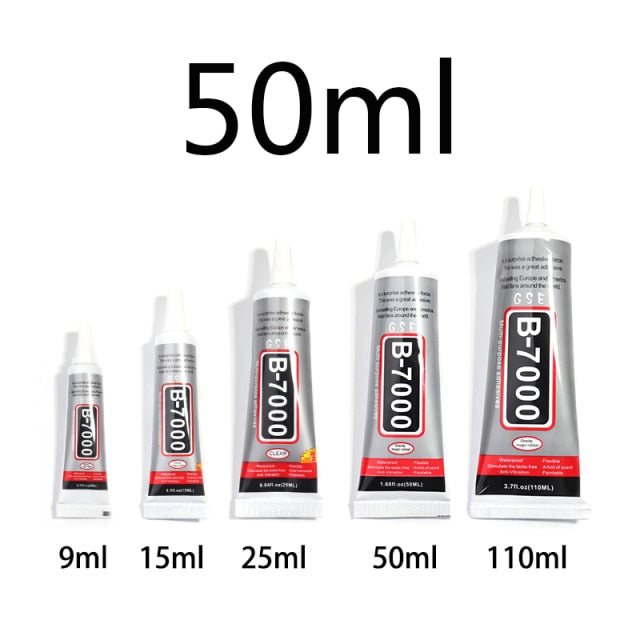 9 15 25 50ml B7000 Glue For Rhinestones Crystal Adhesive Jewelry Needles Epoxy Glass Glue Adhesive DIY Resin Jewelry Repair Glue