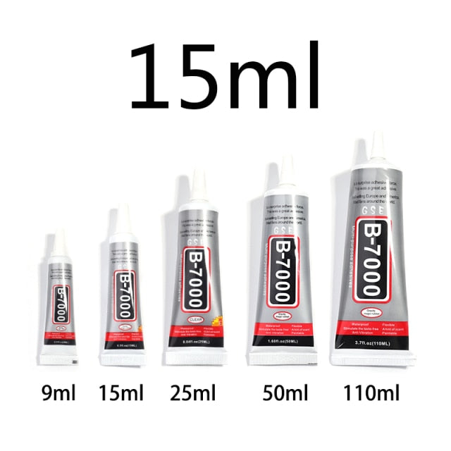 9 15 25 50ml B7000 Glue For Rhinestones Crystal Adhesive Jewelry Needles Epoxy Glass Glue Adhesive DIY Resin Jewelry Repair Glue