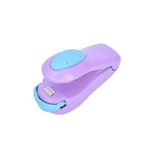Kitchen Accessories Tools Mini Portable Food Clip Heat Sealing Machine Sealer Hand Pressure Heat Sealer Snack Bag Mini Gadgets