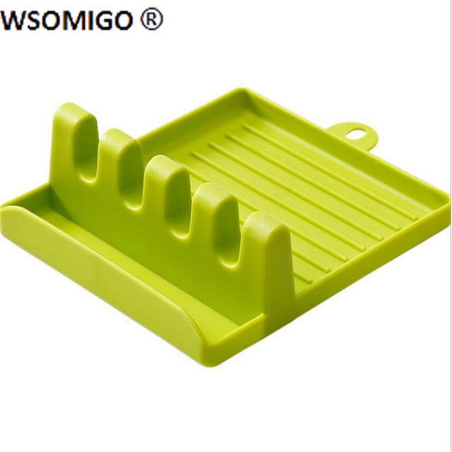 Kitchen Spatula Spoon Pad Kitchen Supplies Storage Mat Home Decor Multi-function Rack Kitchen Gadget Kitchen Accessories-S