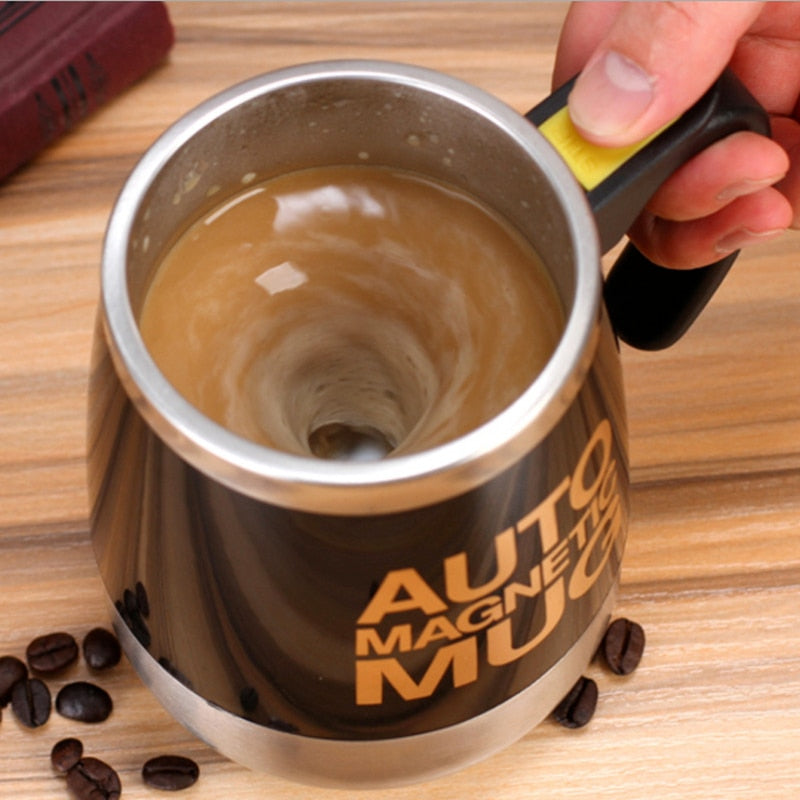 New Automatic Self Stirring Magnetic Mug 304 Stainless Steel Coffee Milk Mixing Cup Creative Blender Smart Mixer Thermal Cups