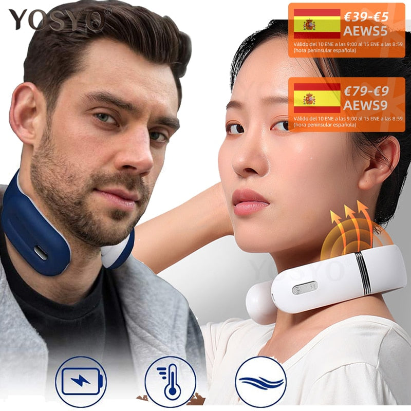 New Smart Neck Shoulder EMS Muscle Massager Trainer Relaxation Electric Pain Relief ToolCervical Vertebra Physiotherapy