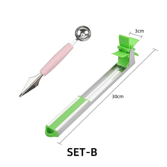 Stainless Steel Watermelon Slicer Cutter Knife Corer Fruit Vegetable Tools Kitchen Gadgets Accessories utensilios cooking