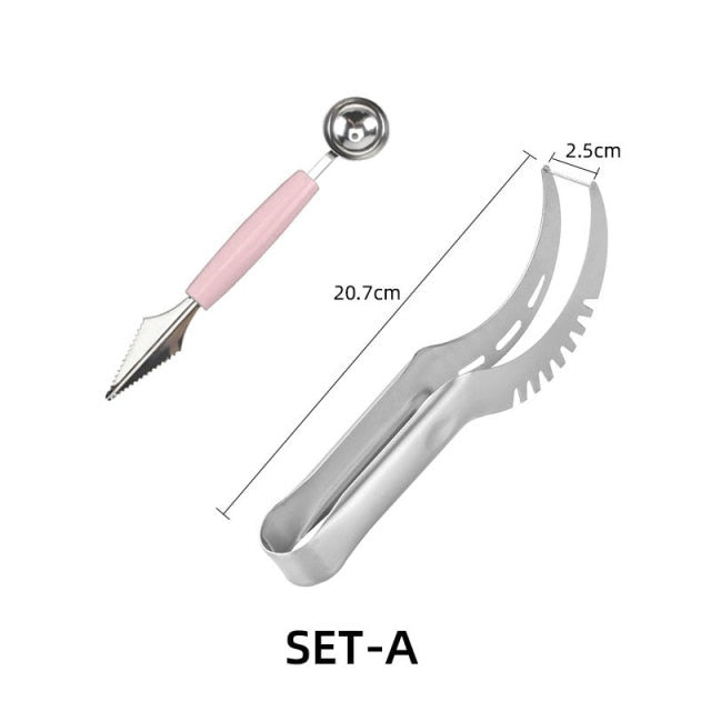 Stainless Steel Watermelon Slicer Cutter Knife Corer Fruit Vegetable Tools Kitchen Gadgets Accessories utensilios cooking