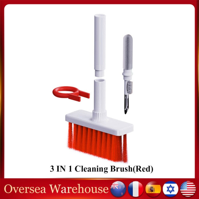 Wireless Bluetooth-compatible Earphone Cleaner Pen Kit Headphone Cleaning Brush for Airpods Headset Keyboard Cleaning Tools