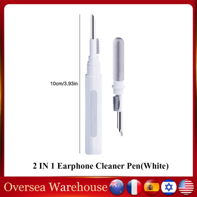Wireless Bluetooth-compatible Earphone Cleaner Pen Kit Headphone Cleaning Brush for Airpods Headset Keyboard Cleaning Tools