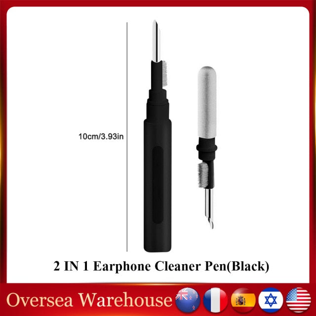 Wireless Bluetooth-compatible Earphone Cleaner Pen Kit Headphone Cleaning Brush for Airpods Headset Keyboard Cleaning Tools